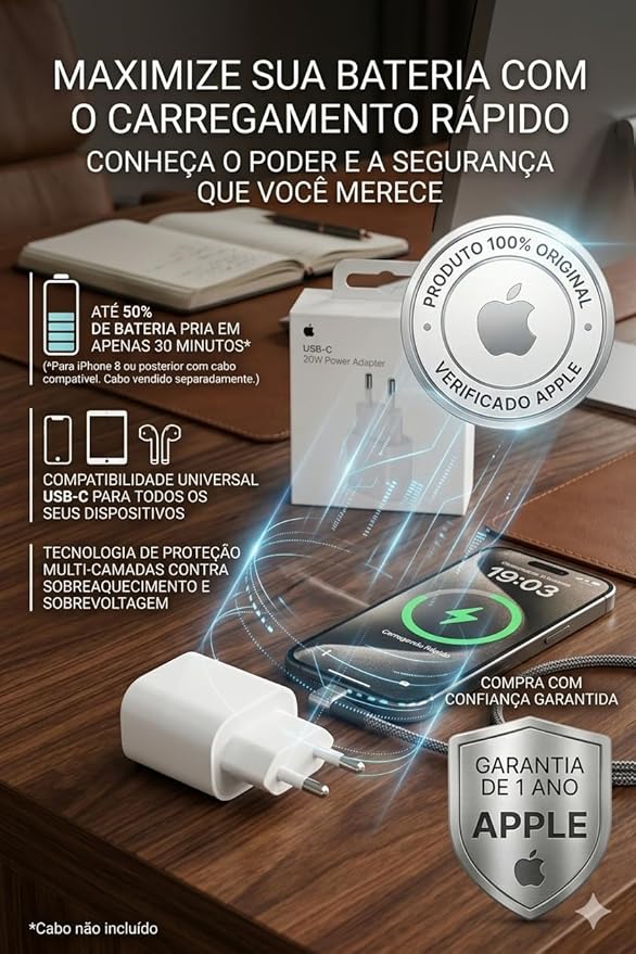 Carregador USB-C 20W