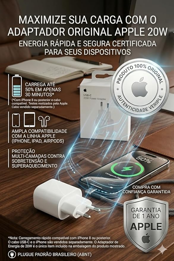 Carregador USB-C 20W