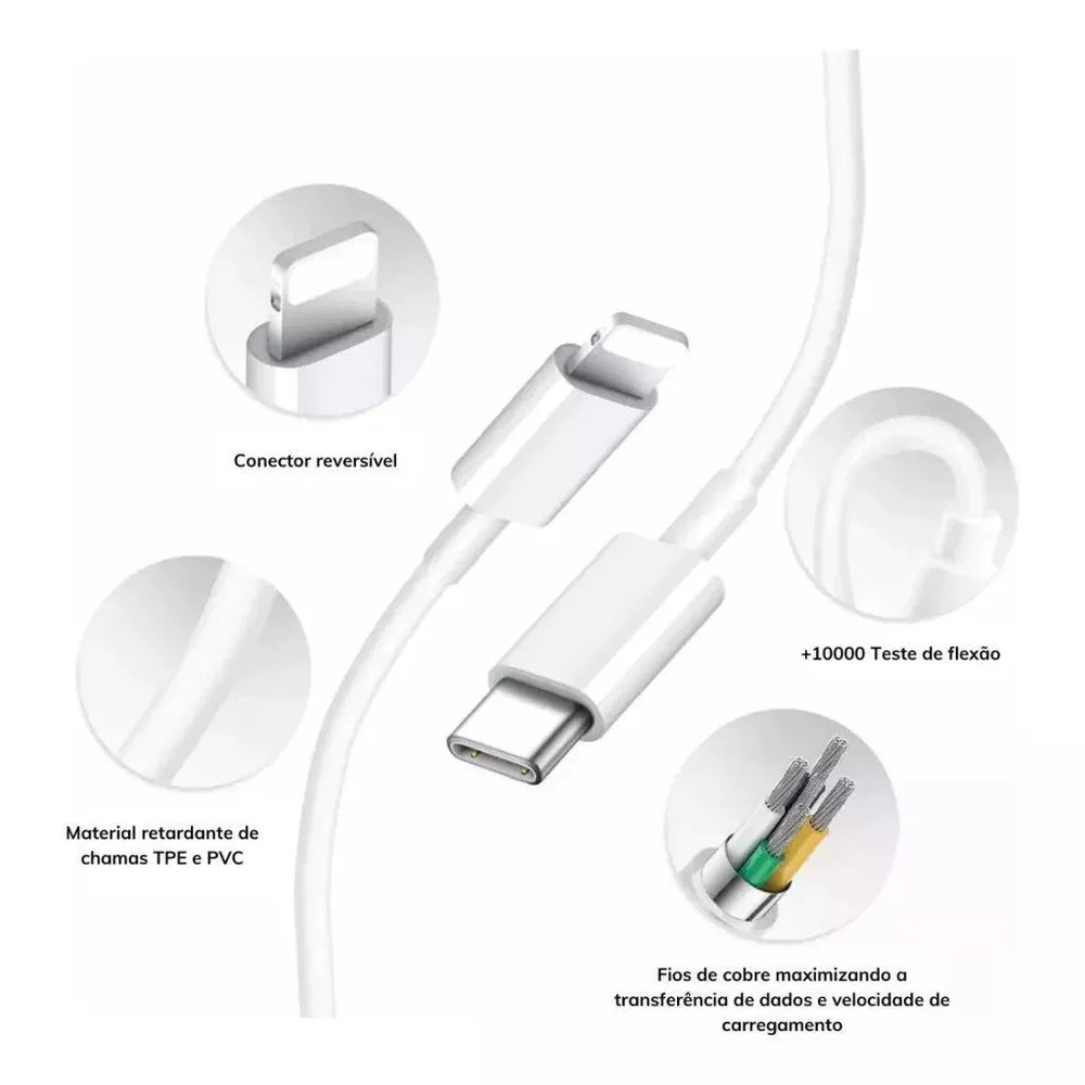 Cabo USB-C para Lightning
