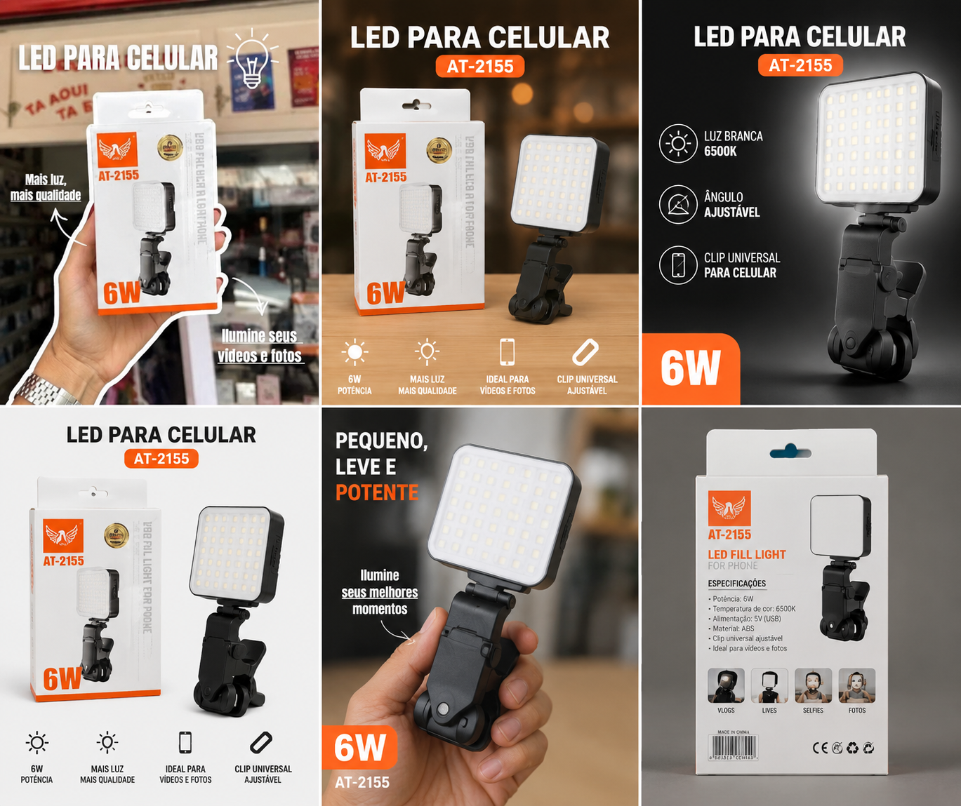 LED para Celular AT-2155 6W