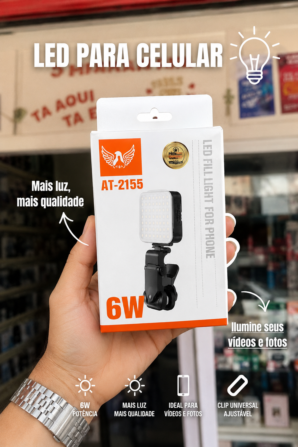 LED para Celular AT-2155 6W