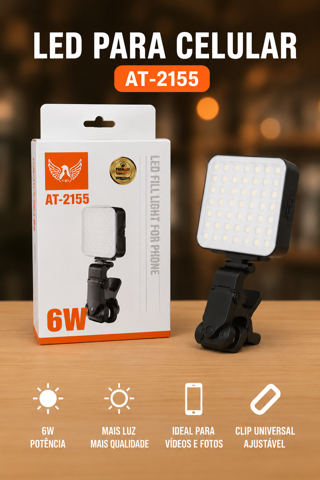 LED para Celular AT-2155 6W