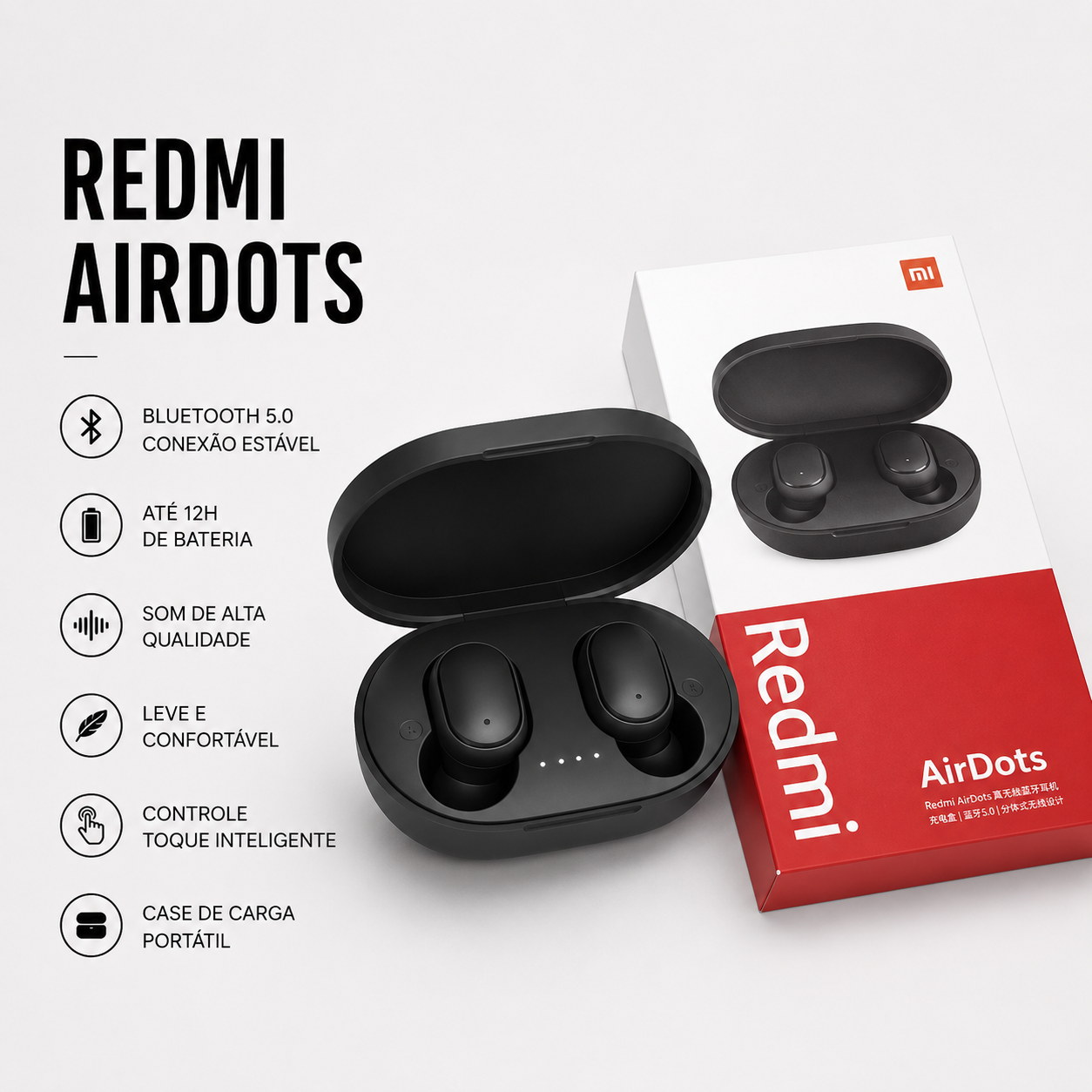 Fone Bluetooth Redmi AirDots Pro